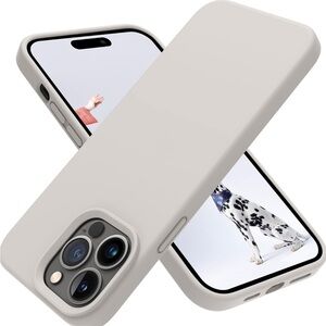 Stone colored - Soft silicone iPhone 14 Pro case